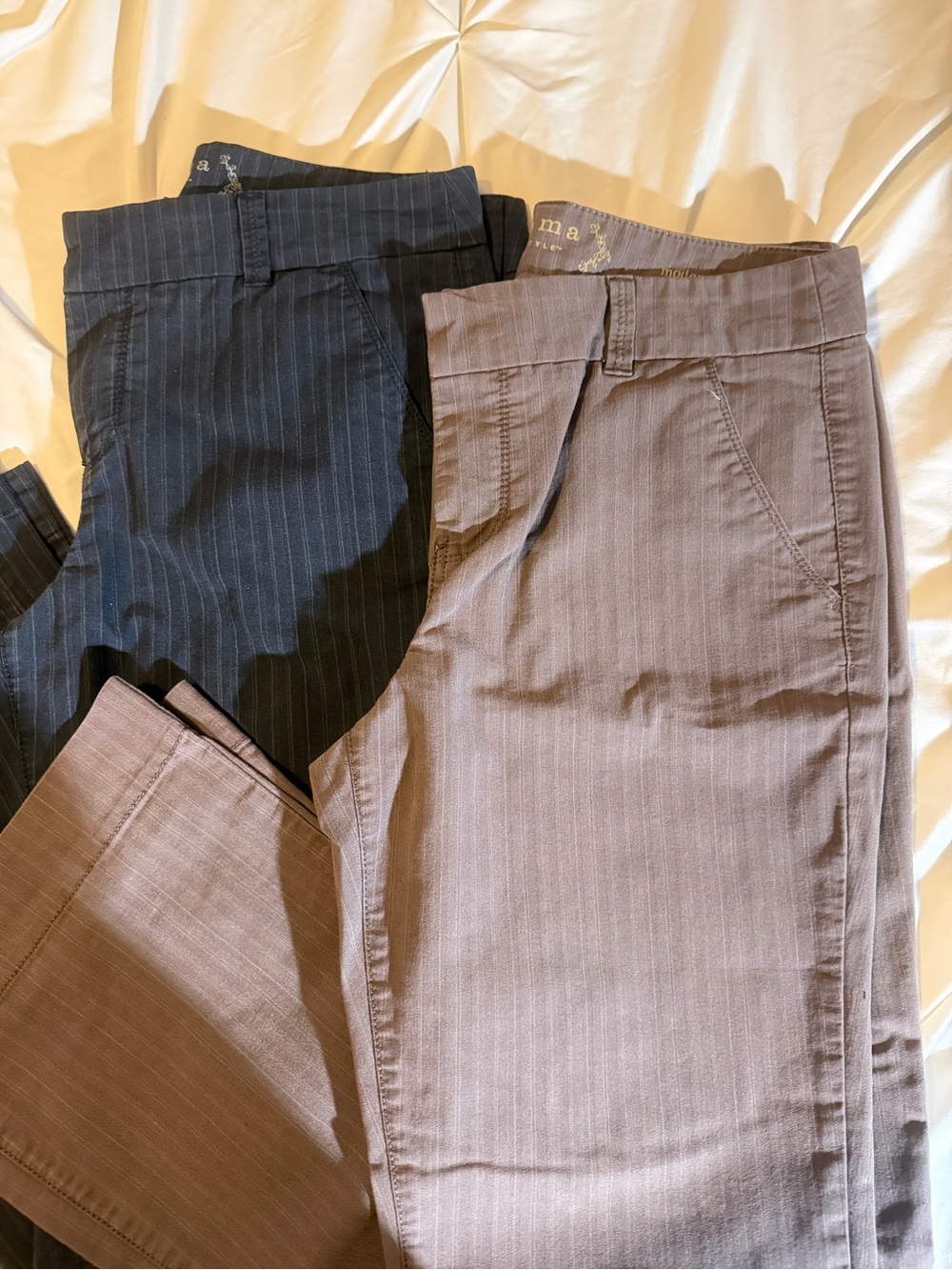 Sonoma Women’s Pinstripe Chinos!